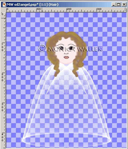 finished hair you are not seeing the hair I added to the image