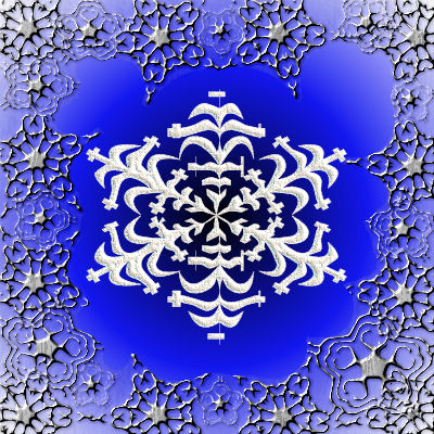 Snowflake in a created frame