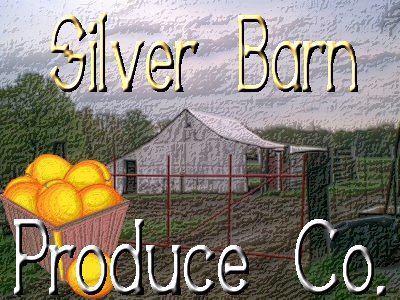 Altered farm photo and clipart peach.