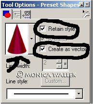 Preset Shapes Options