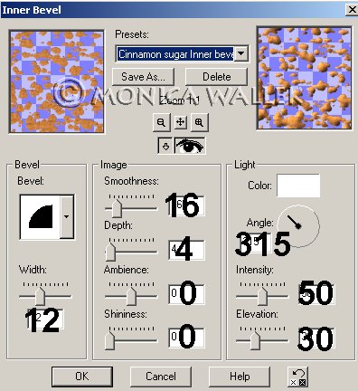 Inner Bevel Settings