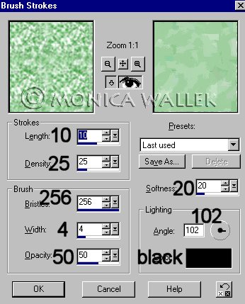 you are not seeing the Brush strokes effect window