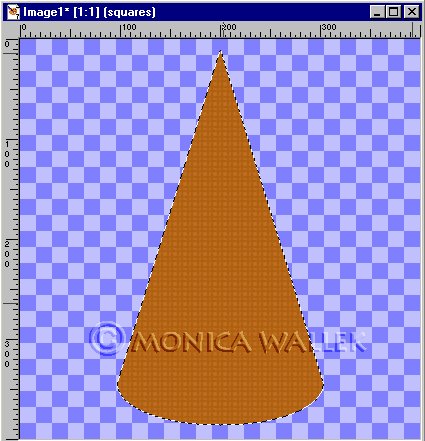 selected textured cone